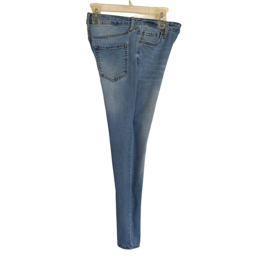 Forever 21 Womens Jeans 29" High-Rise Stretch Distressed Curvy Perfect Fit Denim - Picture 3 of 6